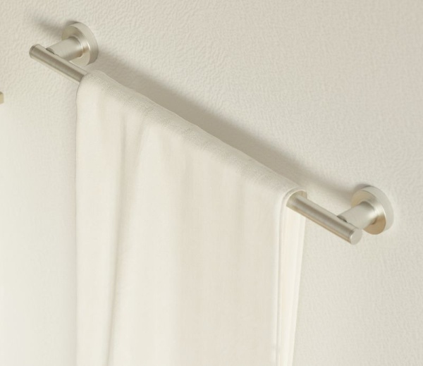 Tecno Project Brushed Nickel Towel Rail 66cm